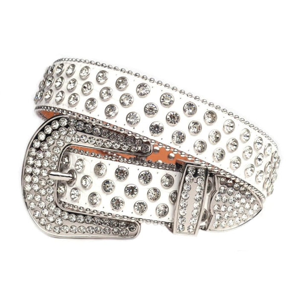 Rhinestone Diamond Waistband Unisex Belts - Women On sale 