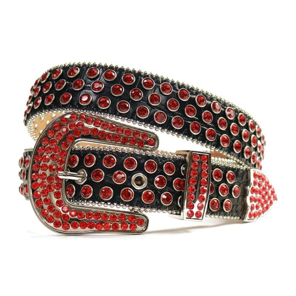 Rhinestone Diamond Waistband Unisex Belts - Women On sale 