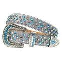 Rhinestone Diamond Waistband Unisex Belts - Women On sale 