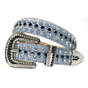 Rhinestone Diamond Waistband Unisex Belts - Women On sale 