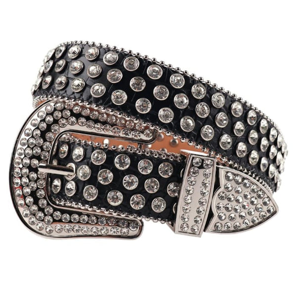 Rhinestone Diamond Waistband Unisex Belts - Women On sale 