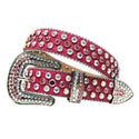 Rhinestone Diamond Waistband Unisex Belts - Women On sale 