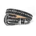 Rhinestone Diamond Waistband Unisex Belts - Women On sale 