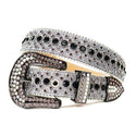 Rhinestone Diamond Waistband Unisex Belts - Women On sale 