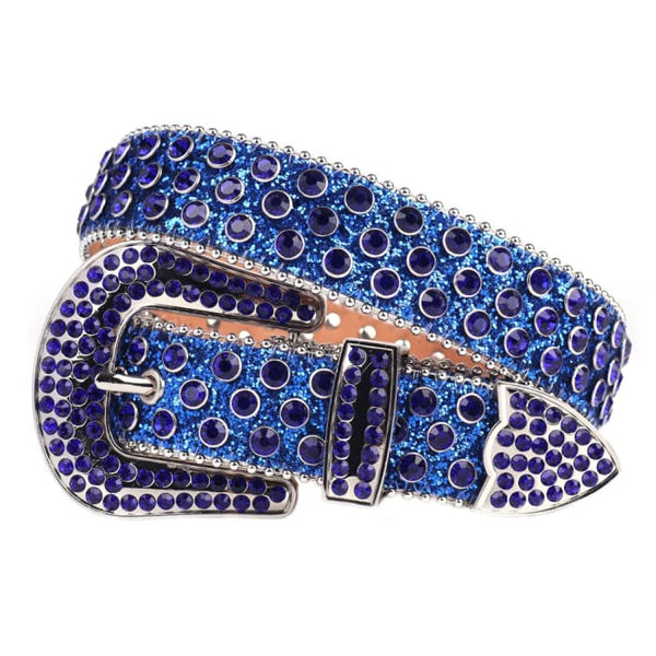 Rhinestone Diamond Waistband Unisex Belts - Women On sale 