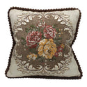 Royal Elegant Chenille Fabric Jacquard Embroidered Cushion 