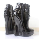 Sexy Fetish Wedge Women 7-Inch Extreme High Heel Boots - On 