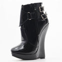 Sexy Fetish Wedge Women 7-Inch Extreme High Heel Boots - On 