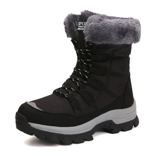 Soft Suede Leather Fleece Warm Wool Women Winter Boots - On 