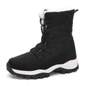 Soft Suede Leather Fleece Warm Wool Women Winter Boots - 