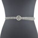 Super Shine Crystal Rhinestone Women Belts - 1282-1 / 105cm 