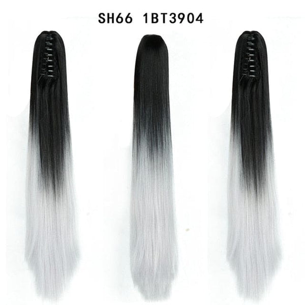 Synthetic Claw Jaw Clip On Ponytail Hair Extension - SH66