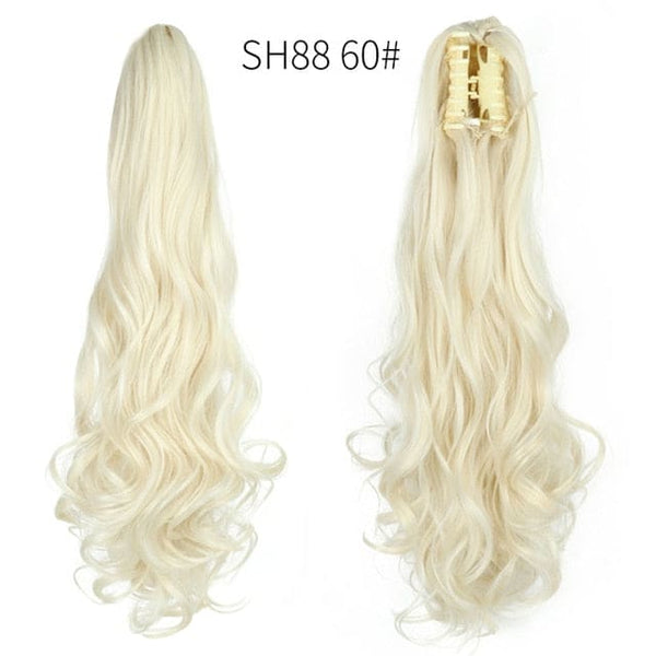 Synthetic Claw Jaw Clip On Ponytail Hair Extension - SH88 60