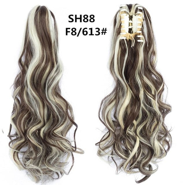 Synthetic Claw Jaw Clip On Ponytail Hair Extension - SH88 F8