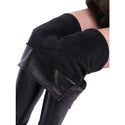 Thickened Warm Velvet Winter PU Leather Women Leggings -