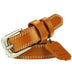 Top Quality Genuine Leather Luxury Female Belts - Brown / 