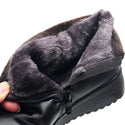 Women Ankle Warm Boot Genuine Leather Short Plush - Women 