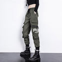 Women High Waist Cargo Pants - 2XL / Army Green - On sale 